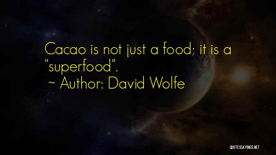 Cacao Quotes By David Wolfe