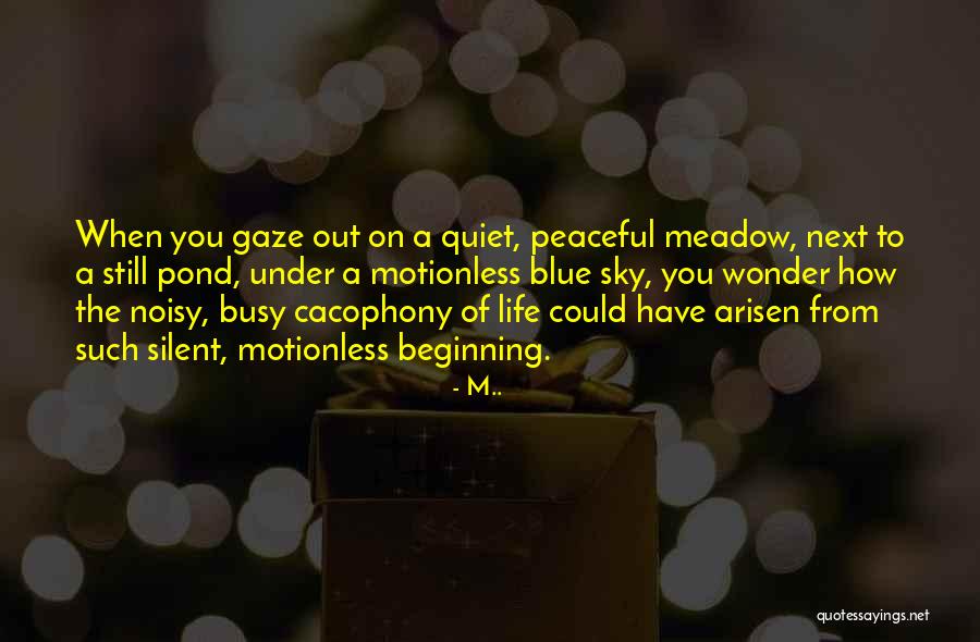 Cacophony Quotes By M.. Cacophony Quotes By M..