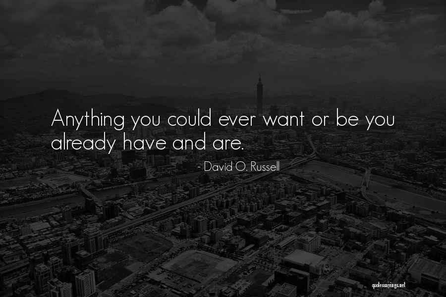 Caddelerde Ruzgar Quotes By David O. Russell
