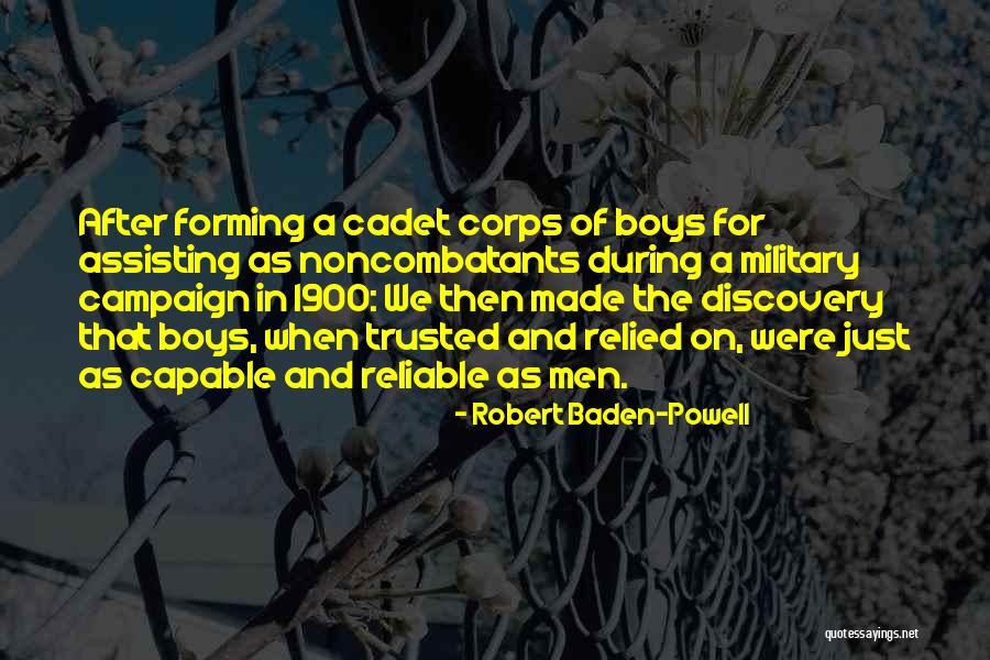 Cadet Quotes By Robert Baden-Powell