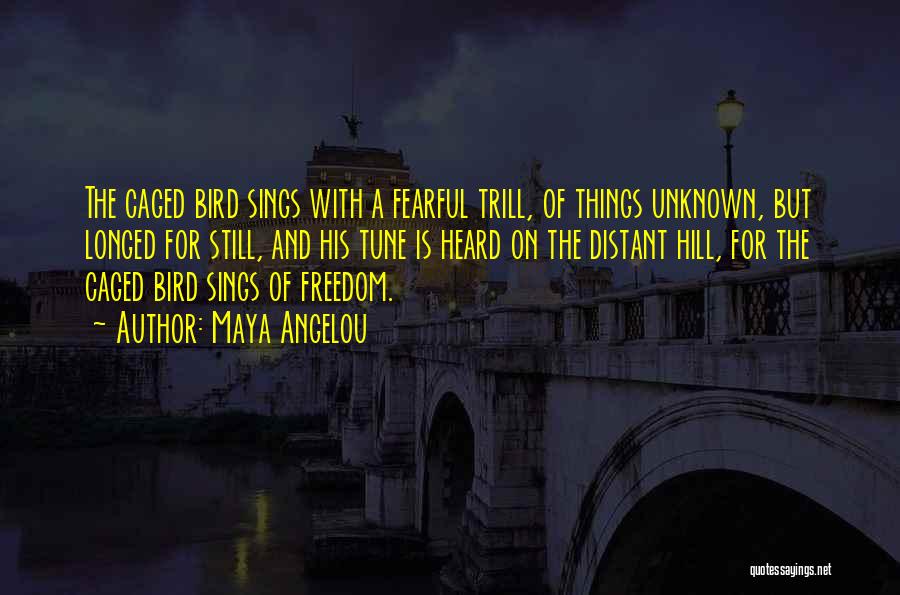 Caged Bird Freedom Quotes By Maya Angelou