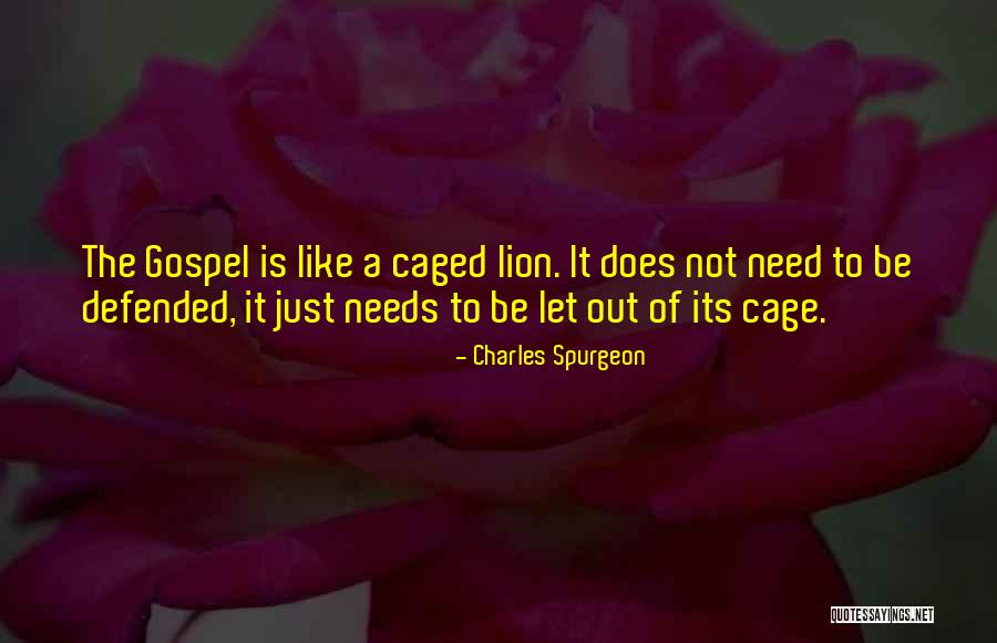 Caged Lion Quotes By Charles Spurgeon