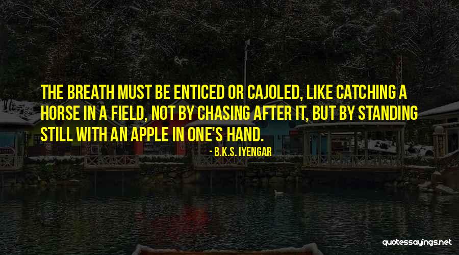 Cajoled Quotes By B.K.S. Iyengar Cajoled Quotes By B.K.S. Iyengar