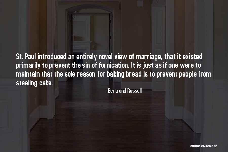 Cake And Marriage Quotes By Bertrand Russell