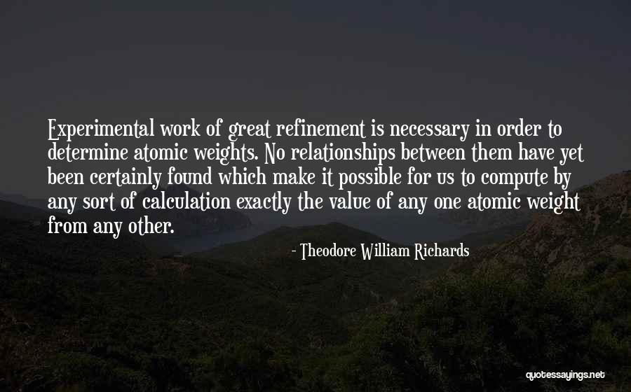Calculation Best Quotes By Theodore William Richards Calculation Best Quotes By Theodore William Richards