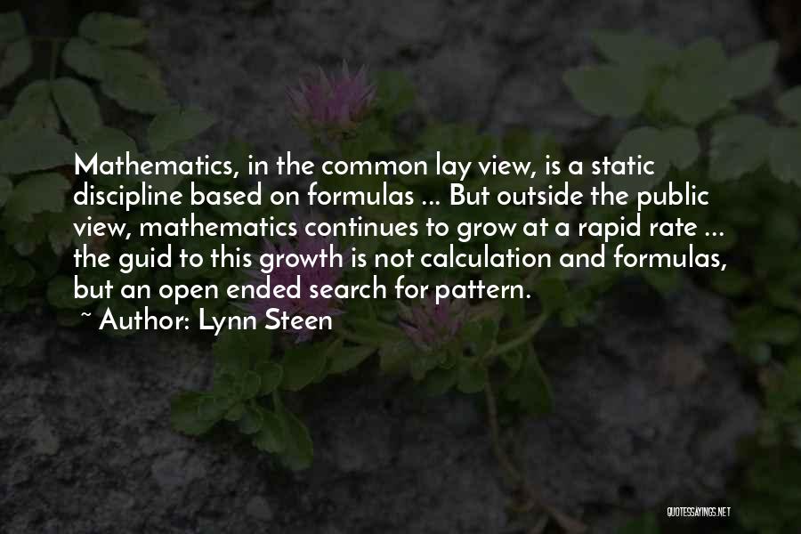 Calculation Quotes By Lynn Steen