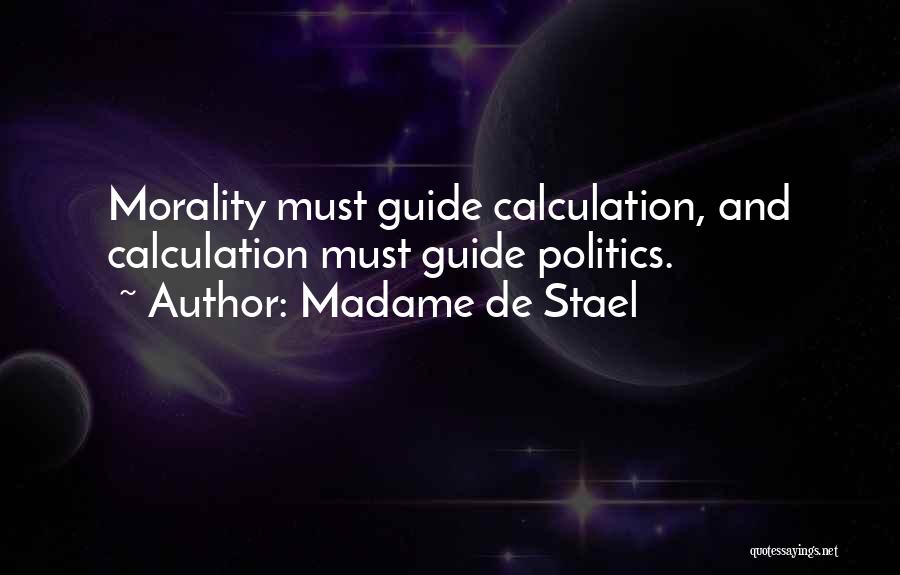 Calculation Quotes By Madame De Stael