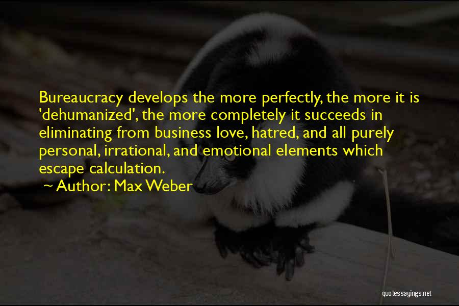 Calculation Quotes By Max Weber