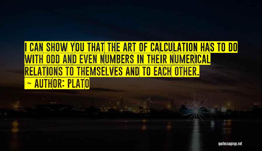 Calculation Quotes By Plato