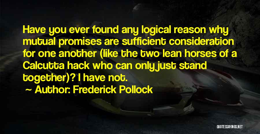 Calcutta Quotes By Frederick Pollock