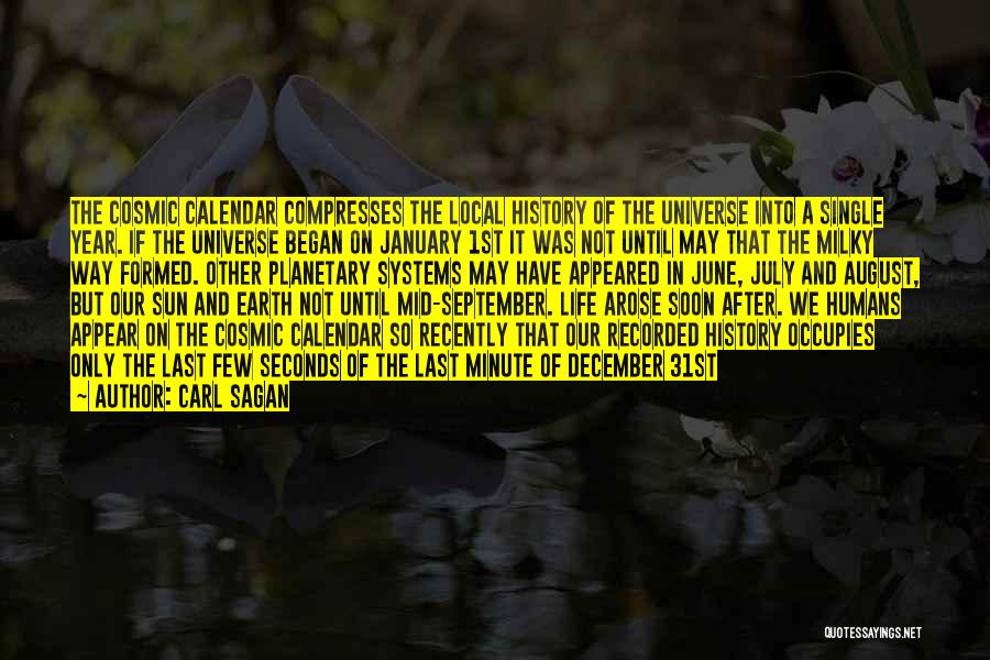 Calendar Quotes By Carl Sagan