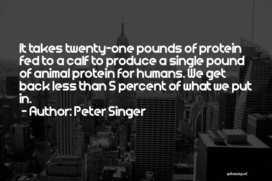 Calf Quotes By Peter Singer