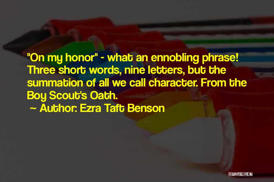 Call Boy Quotes By Ezra Taft Benson