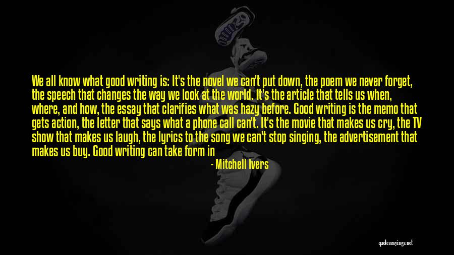 Call Of Action Quotes By Mitchell Ivers