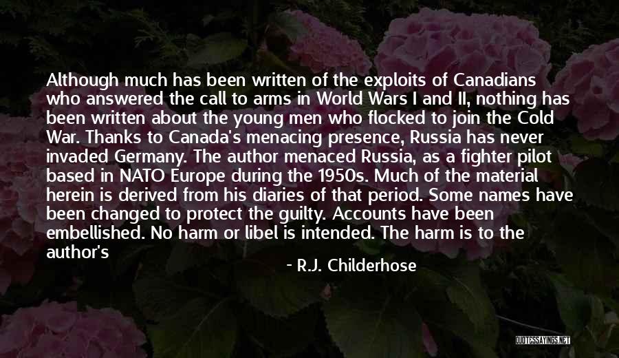 Call To Arms Quotes By R.J. Childerhose