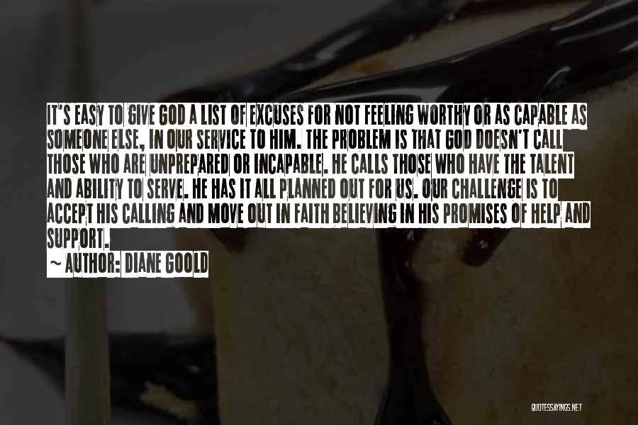 Call To Service Quotes By Diane Goold