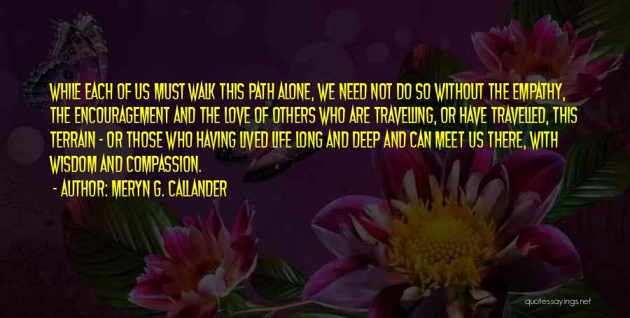 Callander On Quotes By Meryn G. Callander