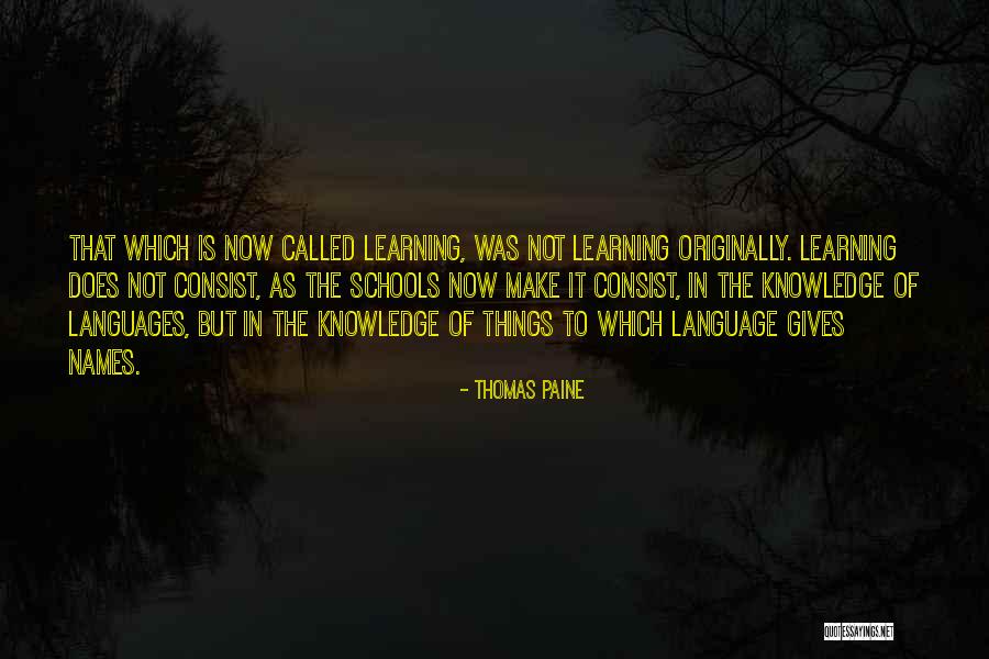 Called Names Quotes By Thomas Paine