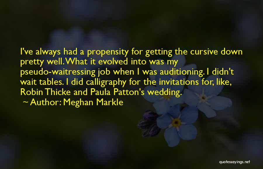 Calligraphy Quotes By Meghan Markle