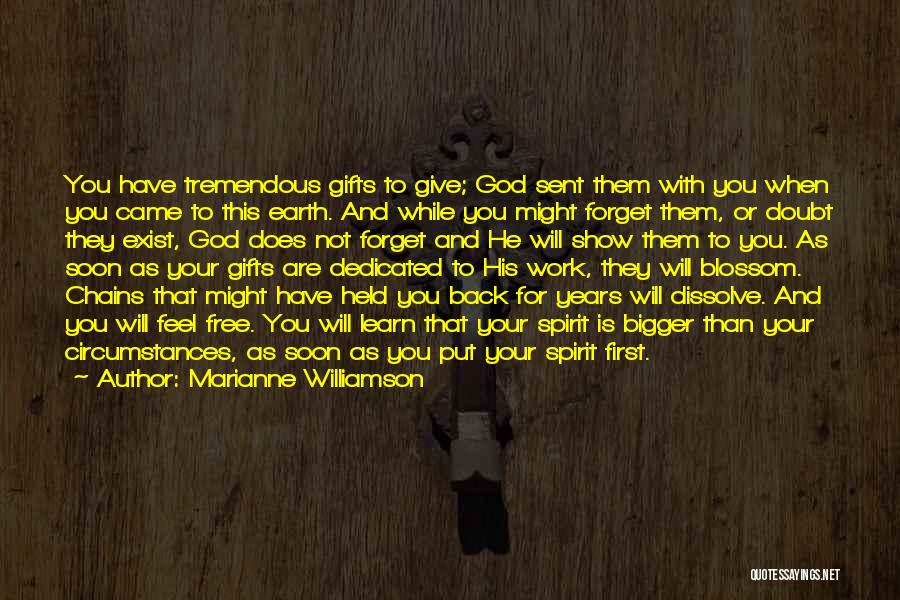 Calling Off Work Quotes By Marianne Williamson