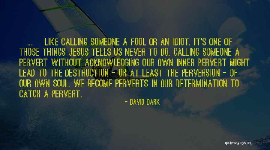 Calling Someone A Fool Quotes By David Dark Calling Someone A Fool Quotes By David Dark