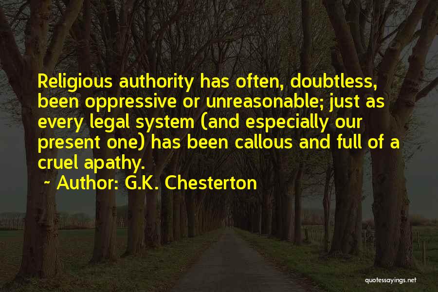 Callous Quotes By G.K. Chesterton