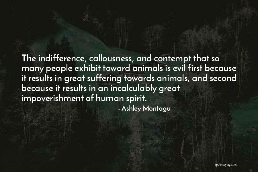 Callousness Quotes By Ashley Montagu