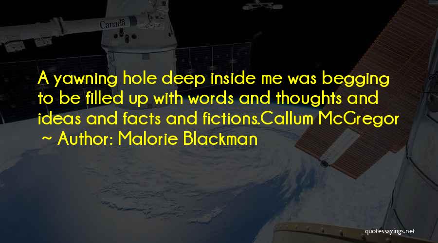 Callum Mcgregor Quotes By Malorie Blackman