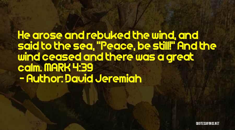 Calm Sea Quotes By David Jeremiah