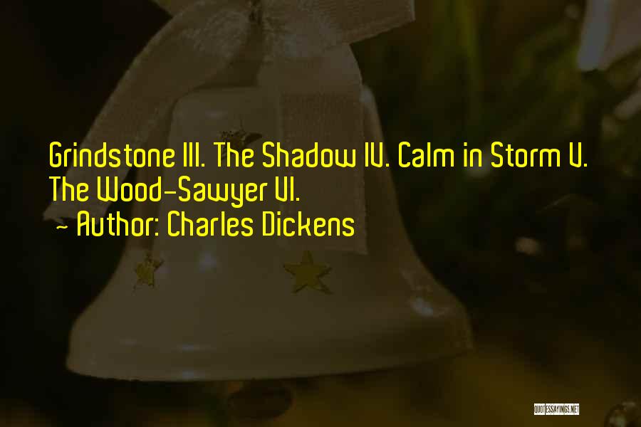 Calm Storm Quotes By Charles Dickens