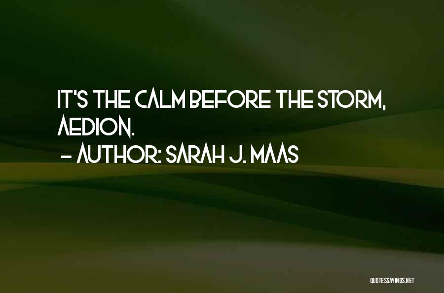 Calm Storm Quotes By Sarah J. Maas