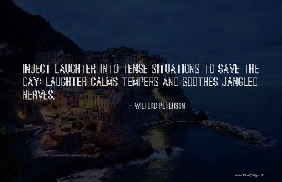 Calm Your Nerves Quotes By Wilferd Peterson