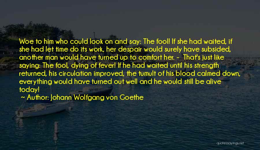 Calmed Down Quotes By Johann Wolfgang Von Goethe