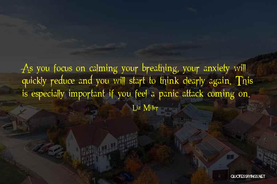 Calming Anxiety Quotes By Liz Miller