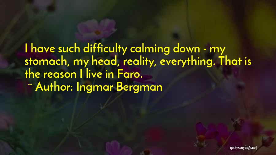 Calming Down Quotes By Ingmar Bergman