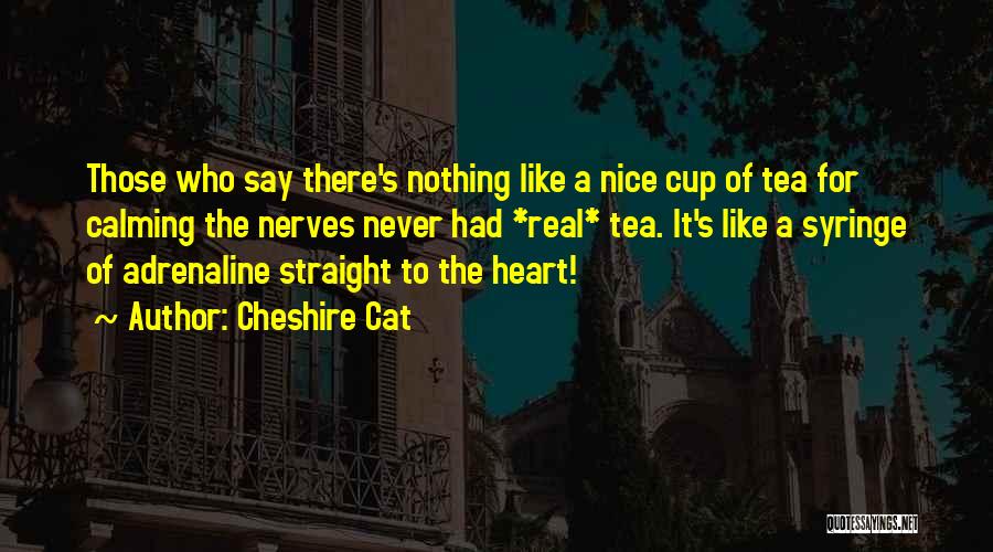 Calming Someone Quotes By Cheshire Cat