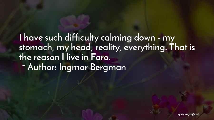 Calming Someone Quotes By Ingmar Bergman