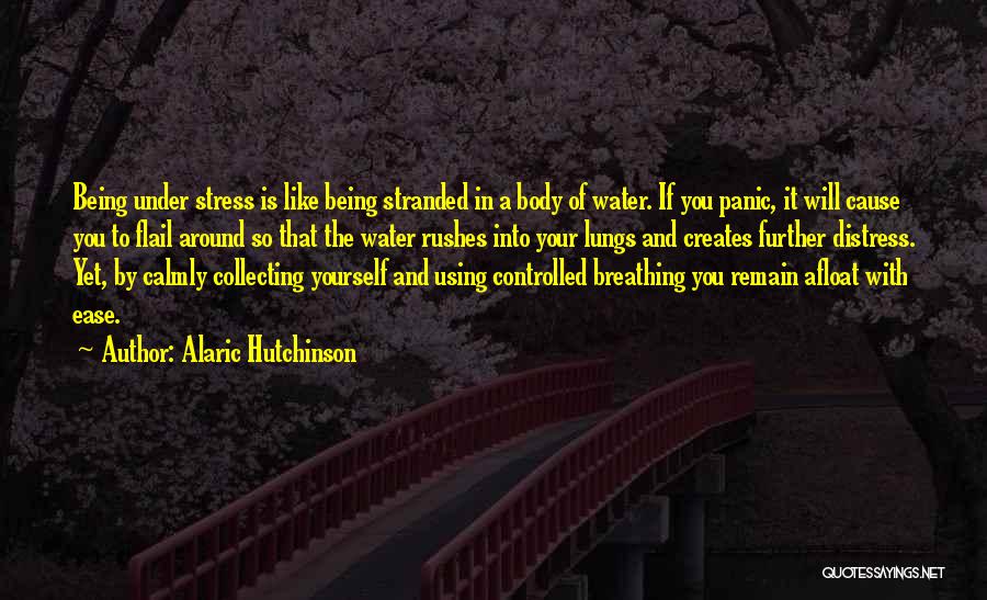 Calming Water Quotes By Alaric Hutchinson