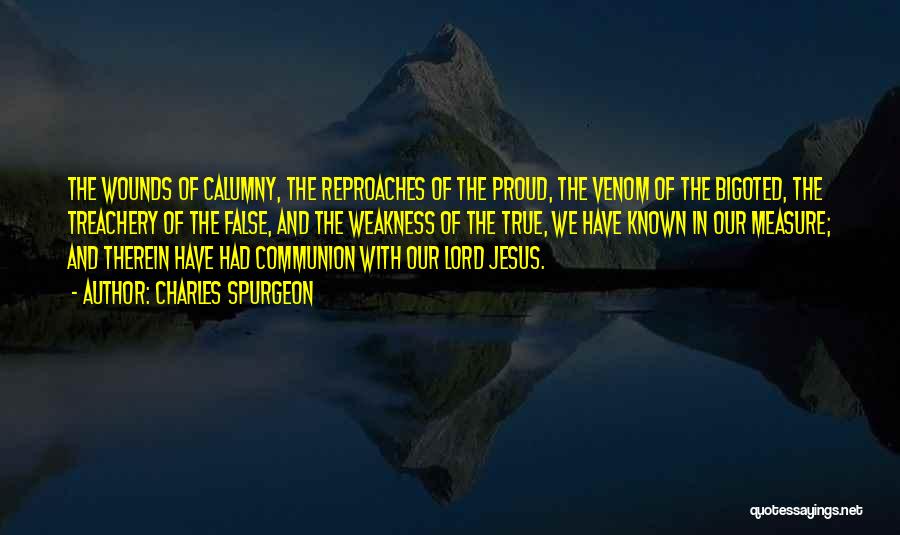 Calumny Quotes By Charles Spurgeon