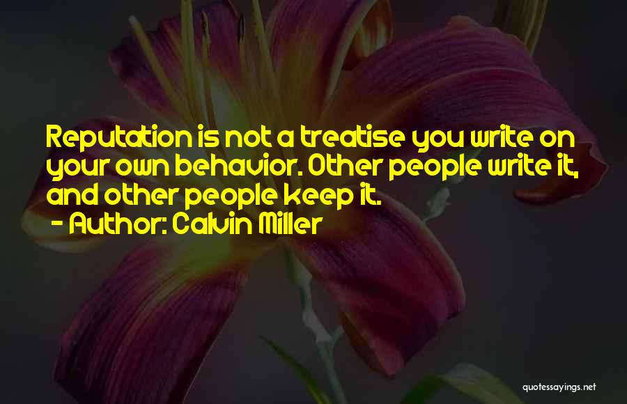 Calvin O'keefe Quotes By Calvin Miller