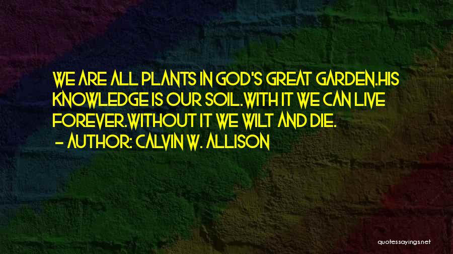 Calvin W. Allison Quotes 174281