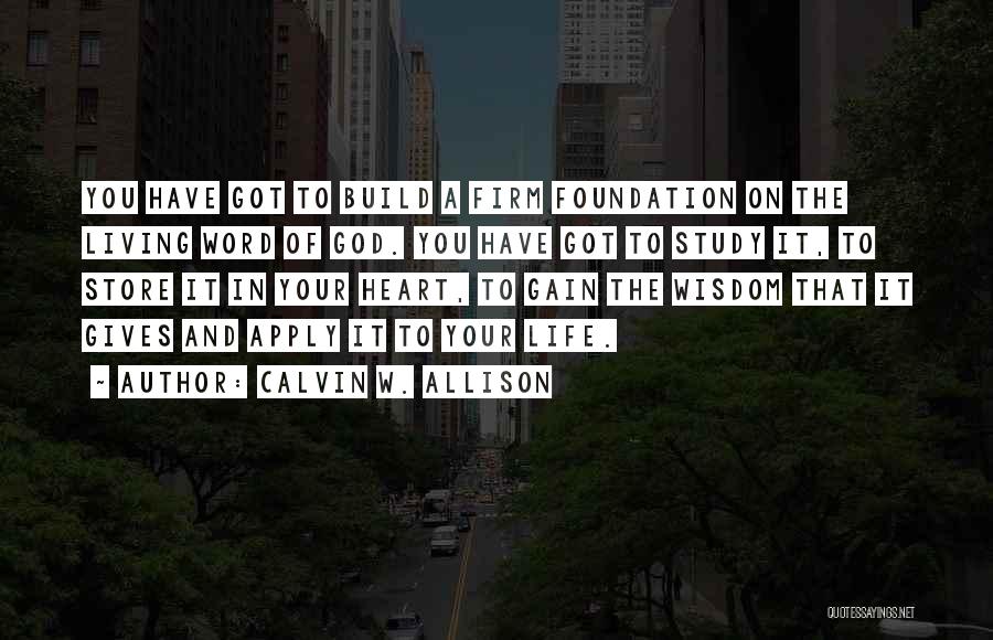 Calvin W. Allison Quotes 1884134