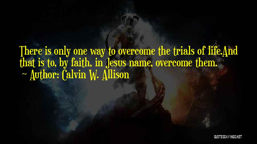 Calvin W. Allison Quotes 254799