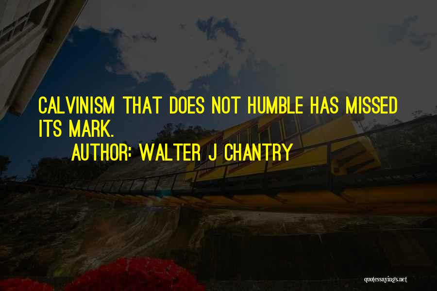 Calvinism Quotes By Walter J Chantry