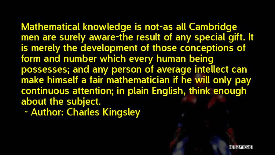 Cambridge Quotes By Charles Kingsley