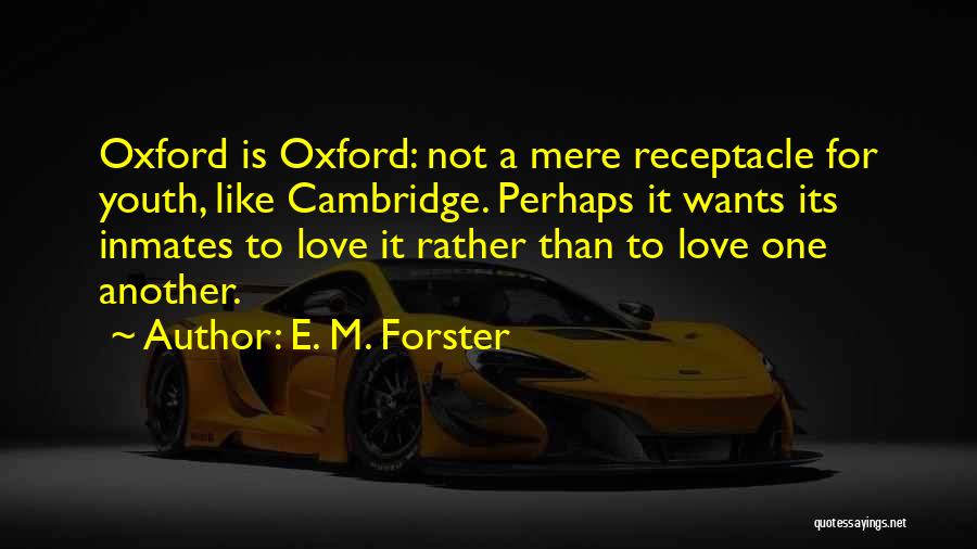 Cambridge Vs Oxford Quotes By E. M. Forster
