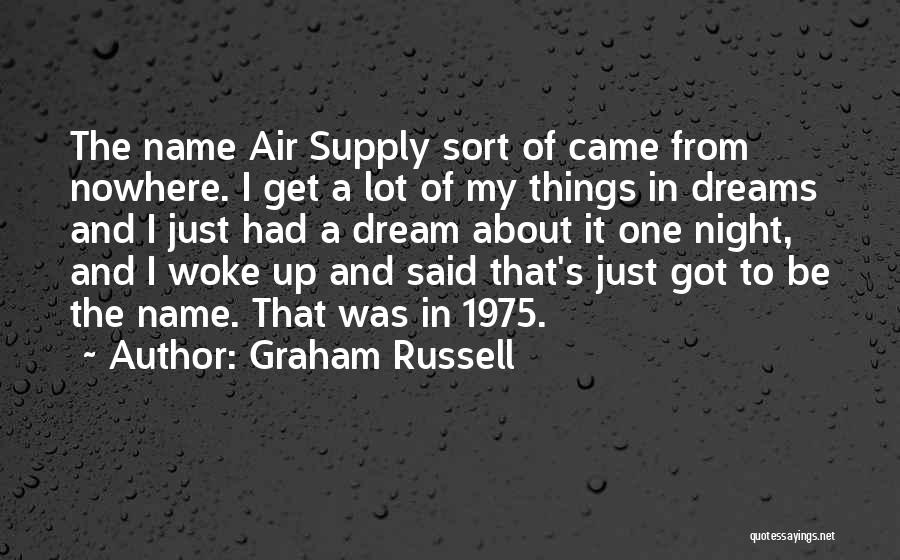 Came From Nowhere Quotes By Graham Russell