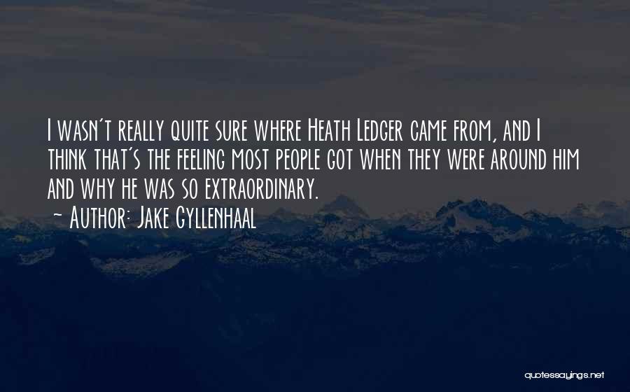 Came From Quotes By Jake Gyllenhaal