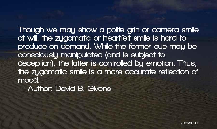Camera And Smile Quotes By David B. Givens