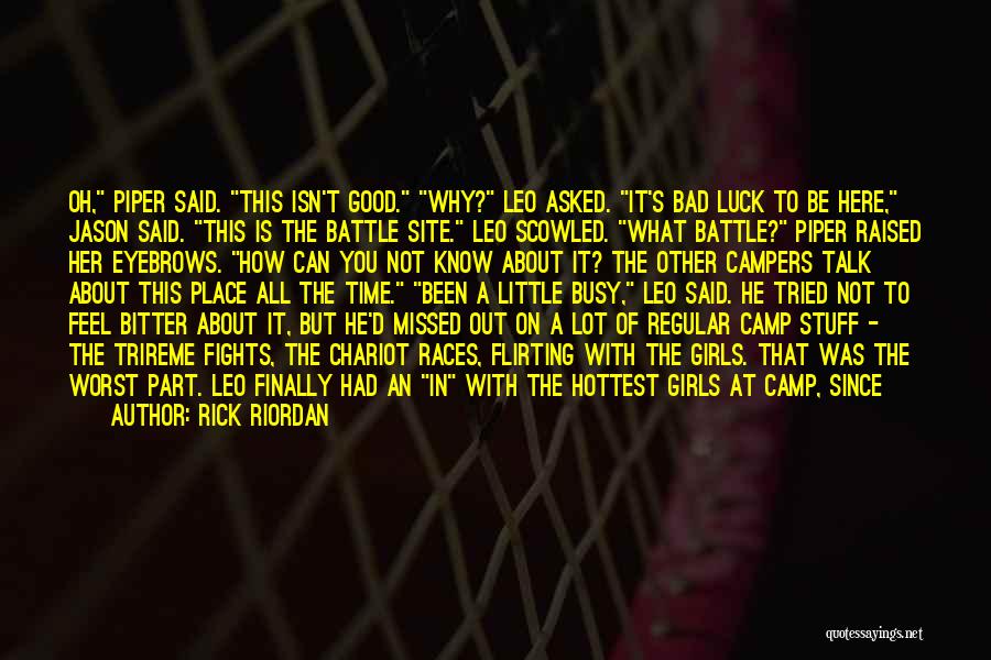 Camp Counselor Quotes By Rick Riordan